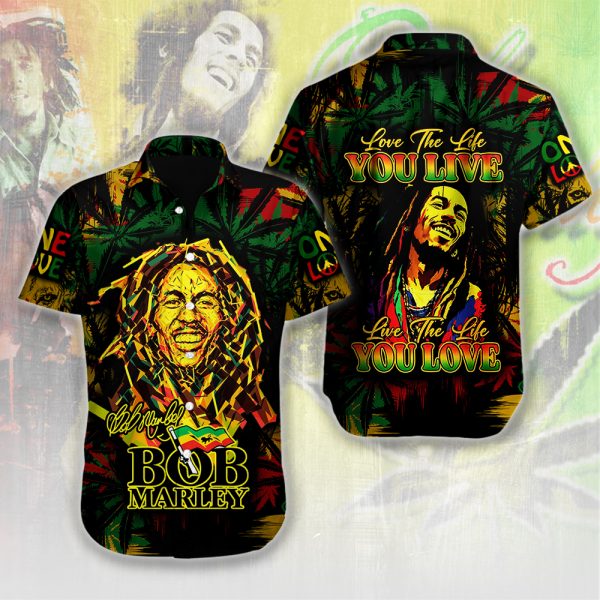 Bob Marley Short Sleeve Dress Shirt - HUANNM 5171.1