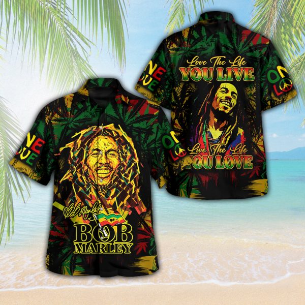 Bob Marley 3D Hawaii Shirt - HUANNM 5171