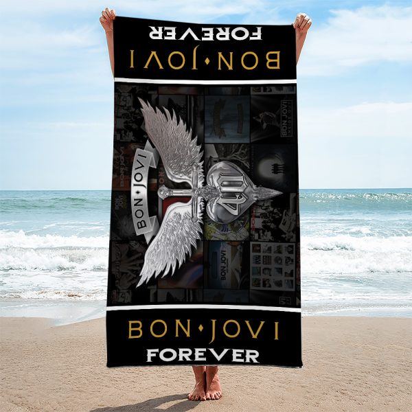 Bon Jovi Rectangle Beach Towel - TANTN 6216