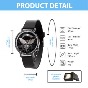 Bon Jovi Black Leather Watch - TANTN 6247