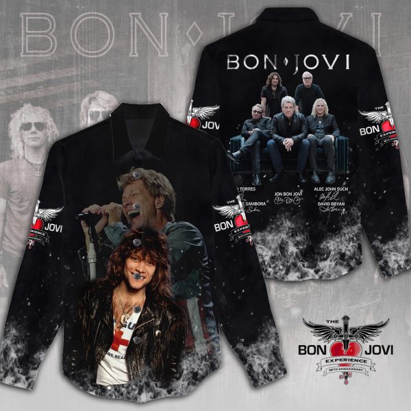 Bon Jovi 3D Linen Shirt - HUANNM 5154.1