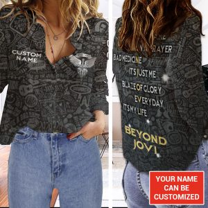 Personalized Bon Jovi 3D Linen Shirt - TANTN 6302