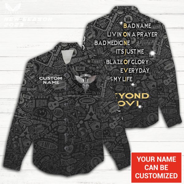 Personalized Bon Jovi 3D Linen Shirt - TANTN 6302