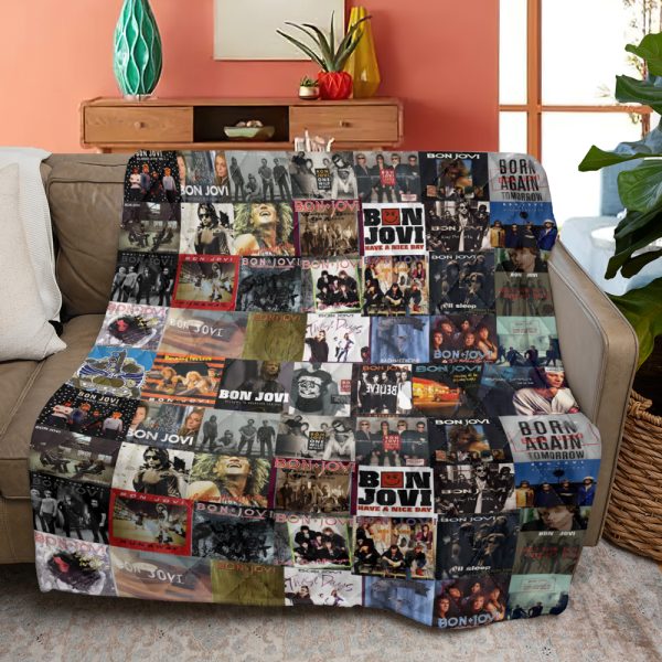 Bon Jovi Quilt Blanket - HUANNM 5076