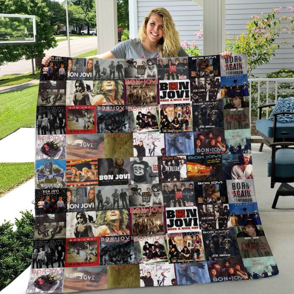 Bon Jovi Quilt Blanket - HUANNM 5076