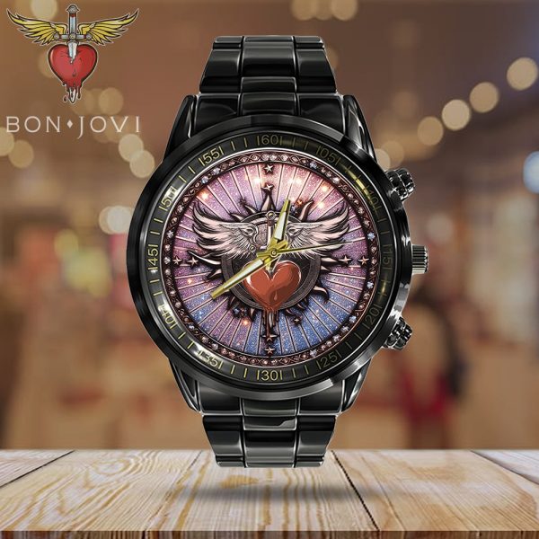 Bon Jovi Black Stainless Steel Watch - TANTN 6269