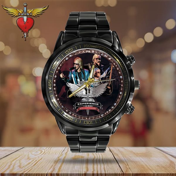 Bon Jovi Black Stainless Steel Watch - TANTN 6271