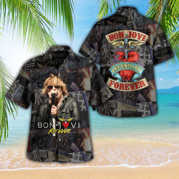 Bon Jovi 3D Hawaii Shirt - TANTN 6254