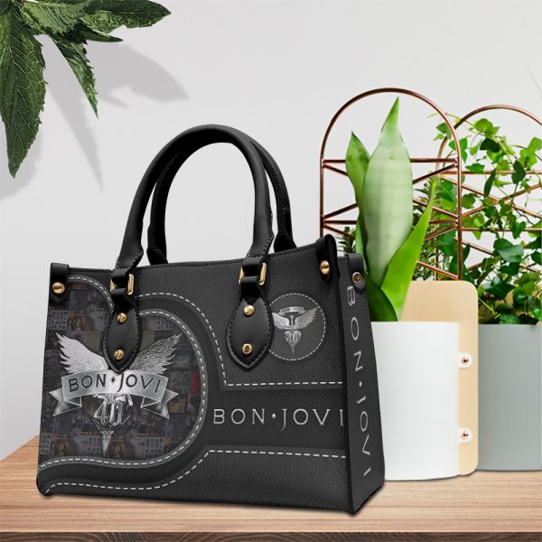 Bon Jovi Leather HandBag - HOATT 4829