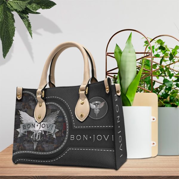 Bon Jovi Leather HandBag - HOATT 4829