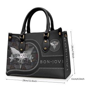 Bon Jovi Leather HandBag - HOATT 4829