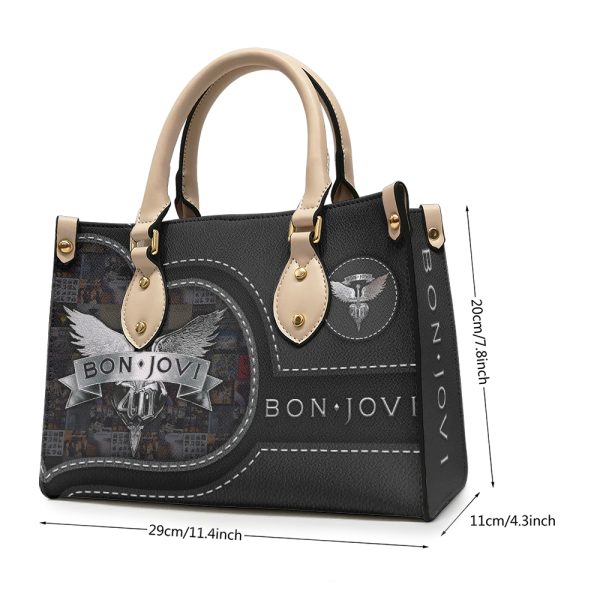 Bon Jovi Leather HandBag - HOATT 4829