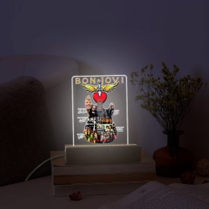 Bon Jovi Led Light with Wooden Base (7 Colors) - HOATT 4813