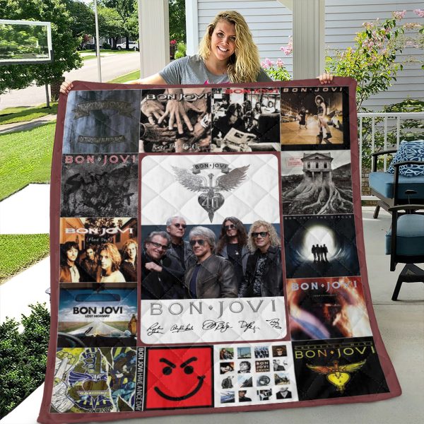 Bon Jovi Quilt Blanket - HOATT 4834