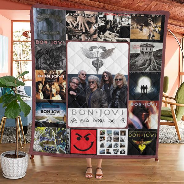 Bon Jovi Quilt Blanket - HOATT 4834