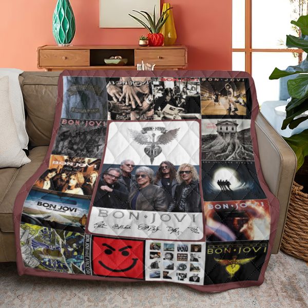 Bon Jovi Quilt Blanket - HOATT 4834