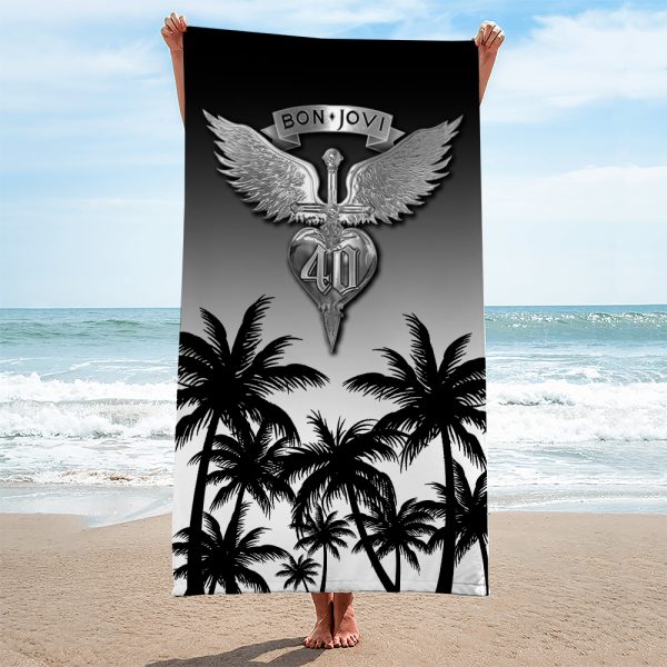 Bon Jovi Rectangle Beach Towel - MAITM 6668