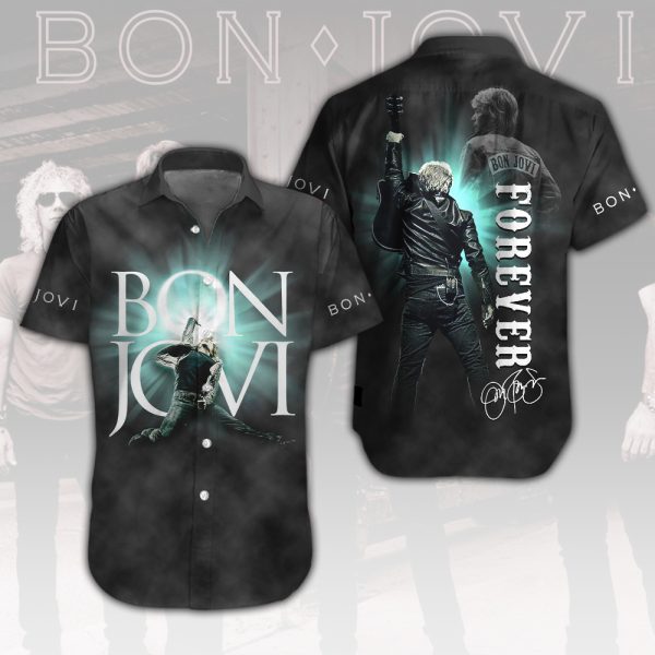 Bon Jovi Short Sleeve Dress Shirt - MAITM 6709