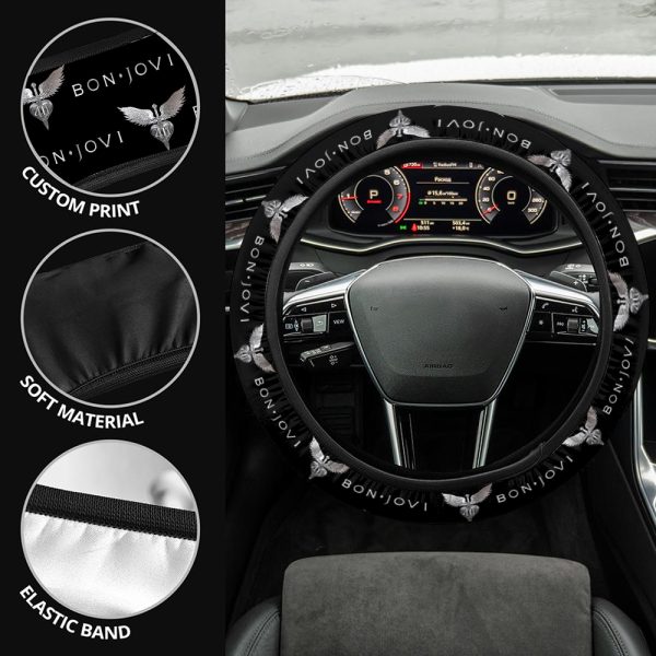 Bon Jovi Steering Wheel Cover - MAITM 6697