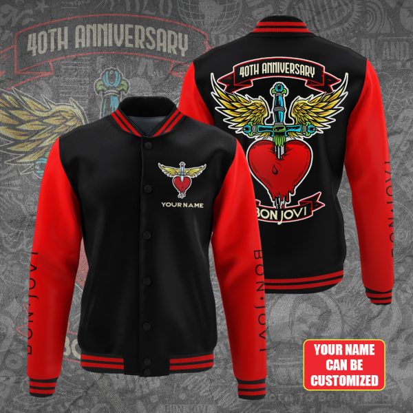 Personalized Bon Jovi Varsity Jacket - TANTN 6214