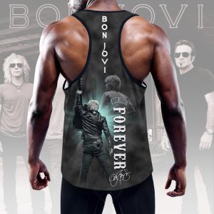 Bon Jovi Y-Back Muscle Tank Top - MAITM 6774