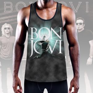 Bon Jovi Y-Back Muscle Tank Top - MAITM 6774