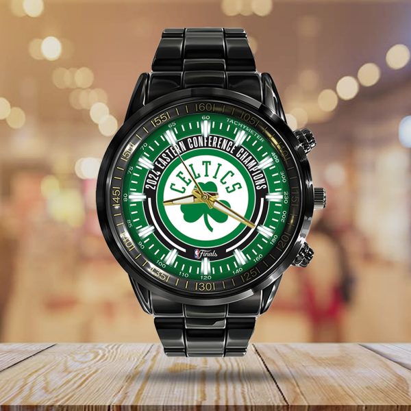 Boston Celtics Black Stainless Steel Watch - TANTN 6672