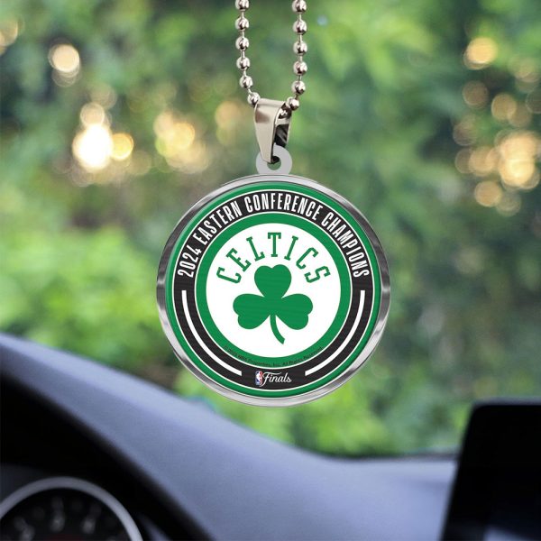 Boston Celtics Custom Shape 2-sided Acrylic Car Ornament - TANTN 6671