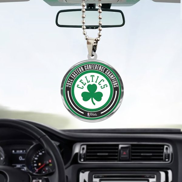 Boston Celtics Custom Shape 2-sided Acrylic Car Ornament - TANTN 6671