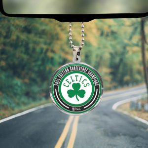 Boston Celtics Custom Shape 2-sided Acrylic Car Ornament - TANTN 6671