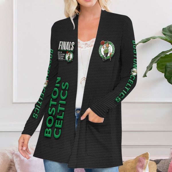 Boston Celtics Women's Patch Pocket Cardigan - HUANNM 5201.1