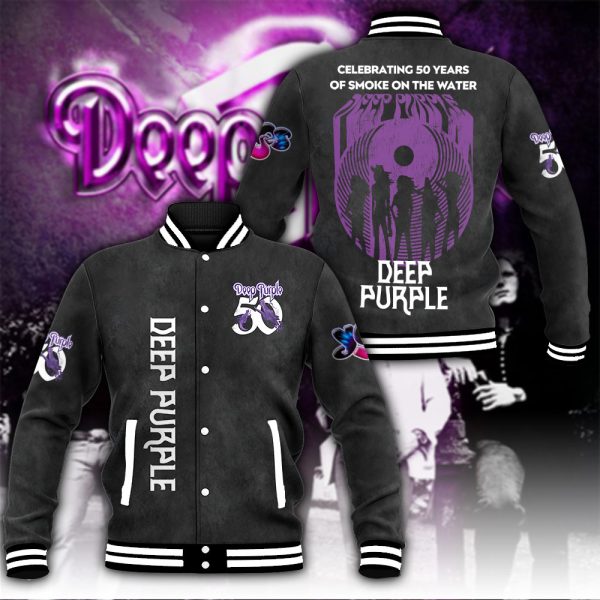 Deep Purple Varsity Jacket - HUANNM 5068.1