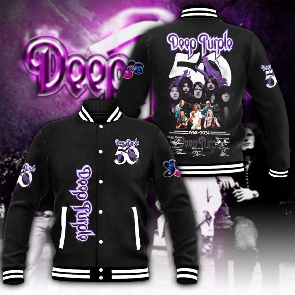 Deep Purple Varsity Jacket - HUANNM 5069.1