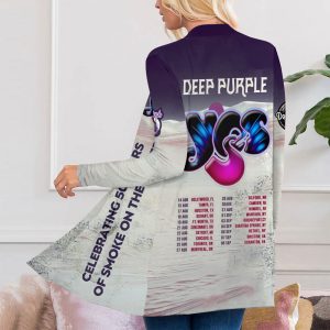 Deep Purple Women’s Patch Pocket Cardigan – HUANNM 5073.1