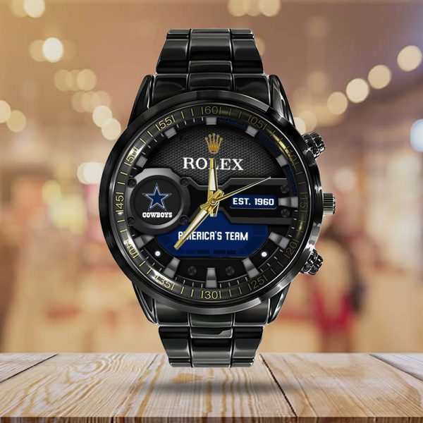 Dallas Cowboys x Rolex Black Stainless Steel Watch - MAITM 6755