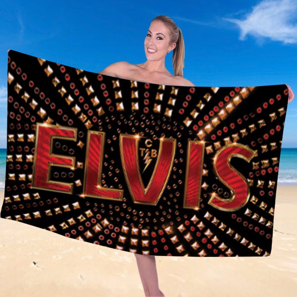 Elvis Presley Rectangle Beach Towel - TANTN 6219