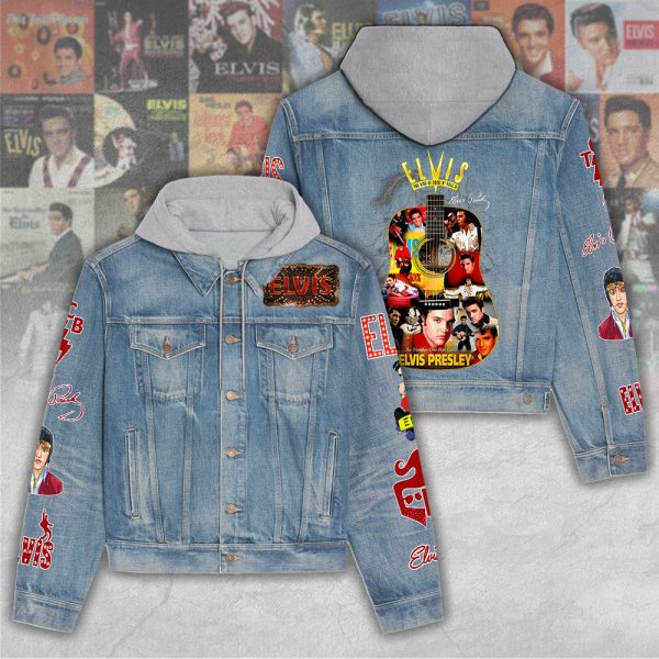 Elvis Presley Women's Denim Hood Jacket - HUANNM 5080.1