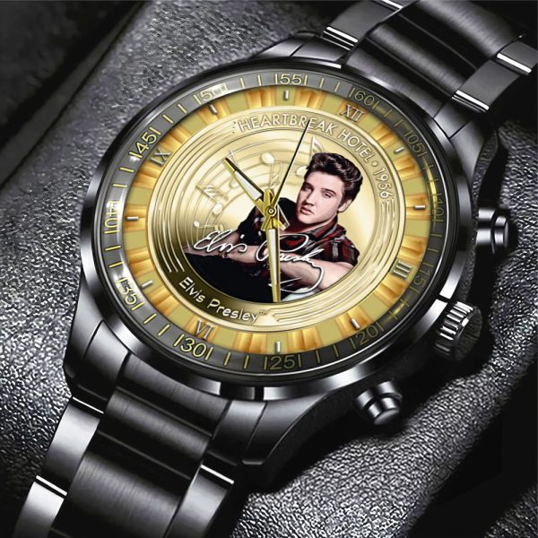 Elvis Presley Black Stainless Steel Watch - GNE 467