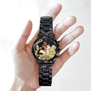 Elvis Presley Black Stainless Steel Watch - GNE 484