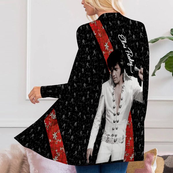 Elvis Presley Women’s Patch Pocket Cardigan – HOATT 4782