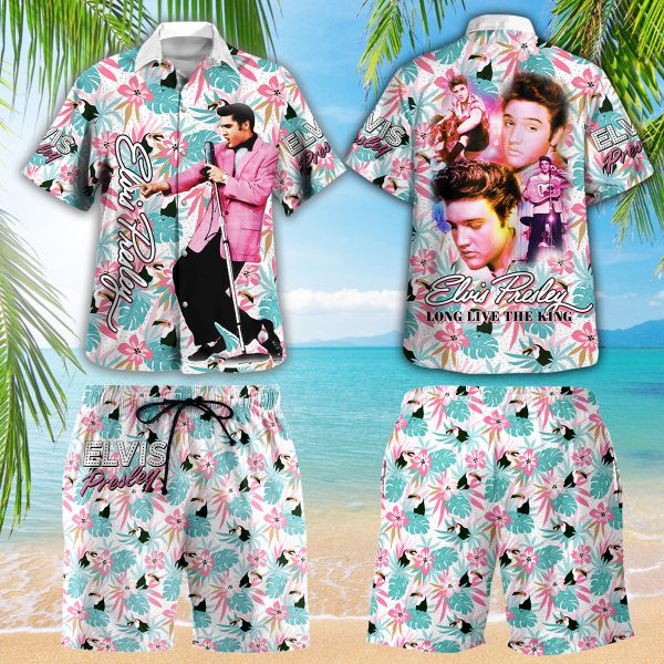 Elvis Presley 3D Hawaiian Shirt Shorts - GNE 391