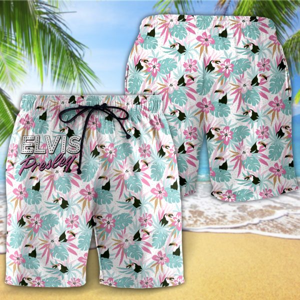 Elvis Presley 3D Hawaiian Shirt Shorts - GNE 391