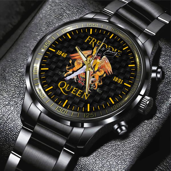 Freddie Mercury Black Stainless Steel Watch - MAITM 6640