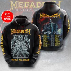 Personalized Megadeth Band 3D Apparel - HUANNM 4814