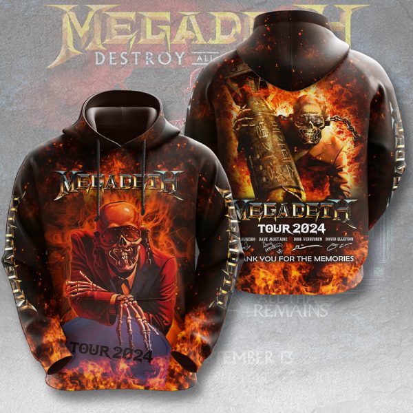 Megadeth Band 3D Apparel - HUANNM 4817