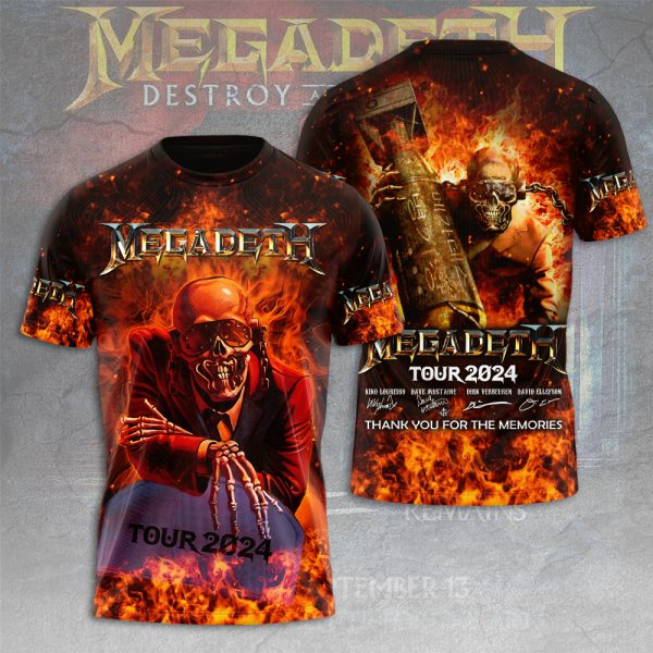 Megadeth Band 3D Apparel - HUANNM 4817