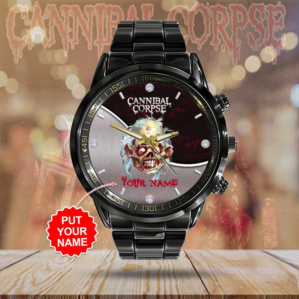 Personalized Cannibal Corpse Black Stainless Steel Watch - HUANNM 4971