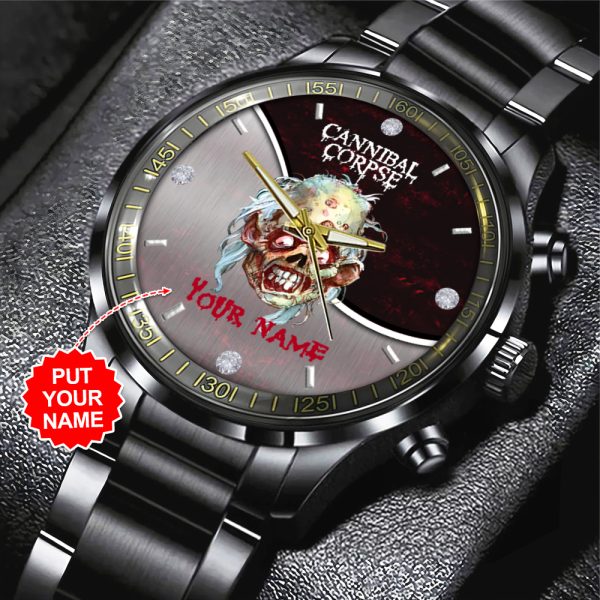 Personalized Cannibal Corpse Black Stainless Steel Watch - HUANNM 4971