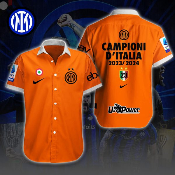 Inter Milan FC Short Sleeve Dress Shirt - HUANNM 5023