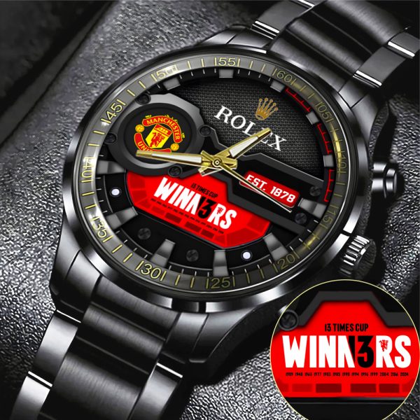 Manchester United x Rolex Black Stainless Steel Watch - MAITM 6878